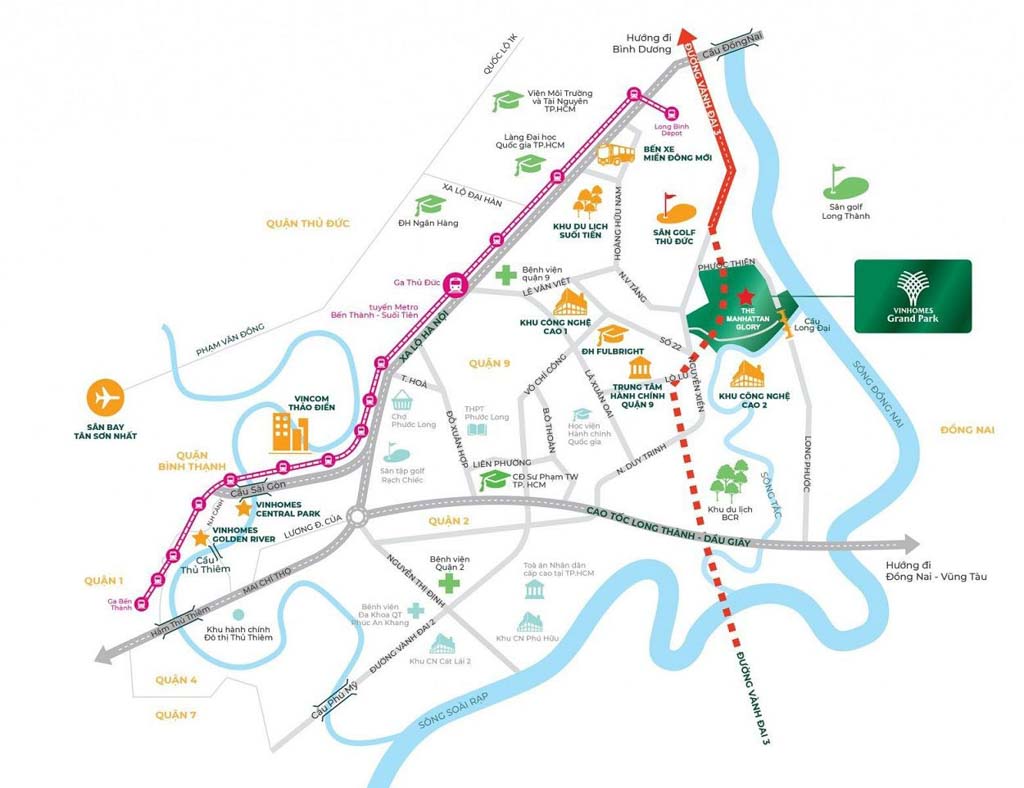 Vị trí the manhattan glory